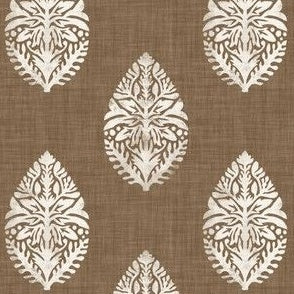 Ornate Paisley Brown