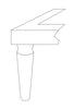 Wood legs with apron (Ottoman) 7