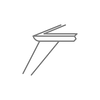 Wood legs with apron